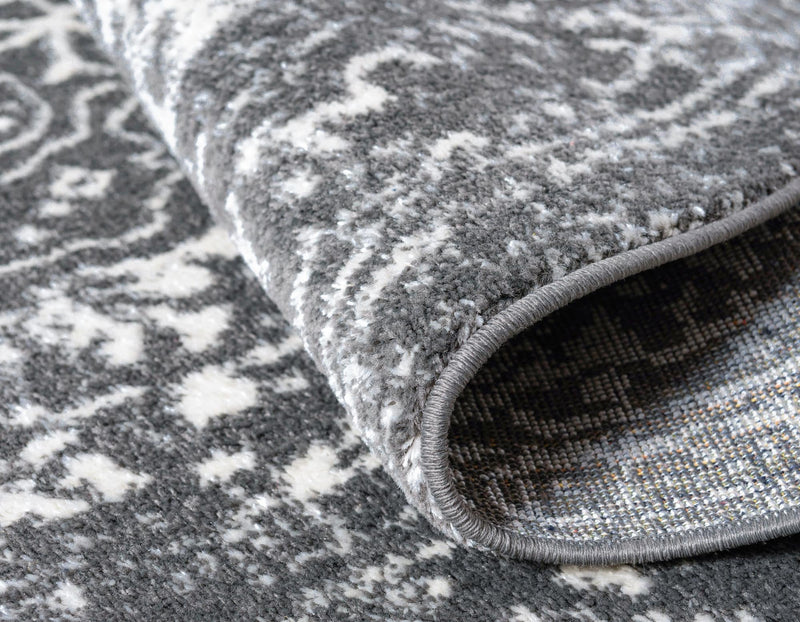 Georgetown Rugs Collection Area Rug - Dupont (Dark Gray) Oval Dark Gray  lifestyle 55