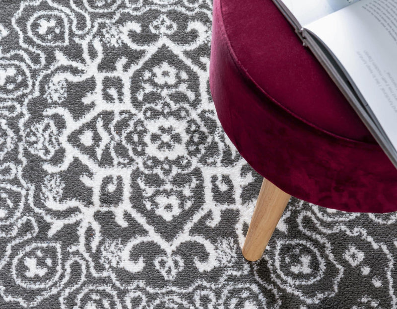 Georgetown Rugs Collection Area Rug - Dupont (Dark Gray) Octagon Dark Gray  lifestyle 54