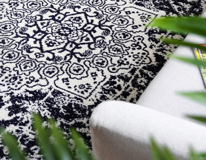 Georgetown Rugs Collection Area Rug - Dupont (Blue) Oval Blue  lifestyle 58