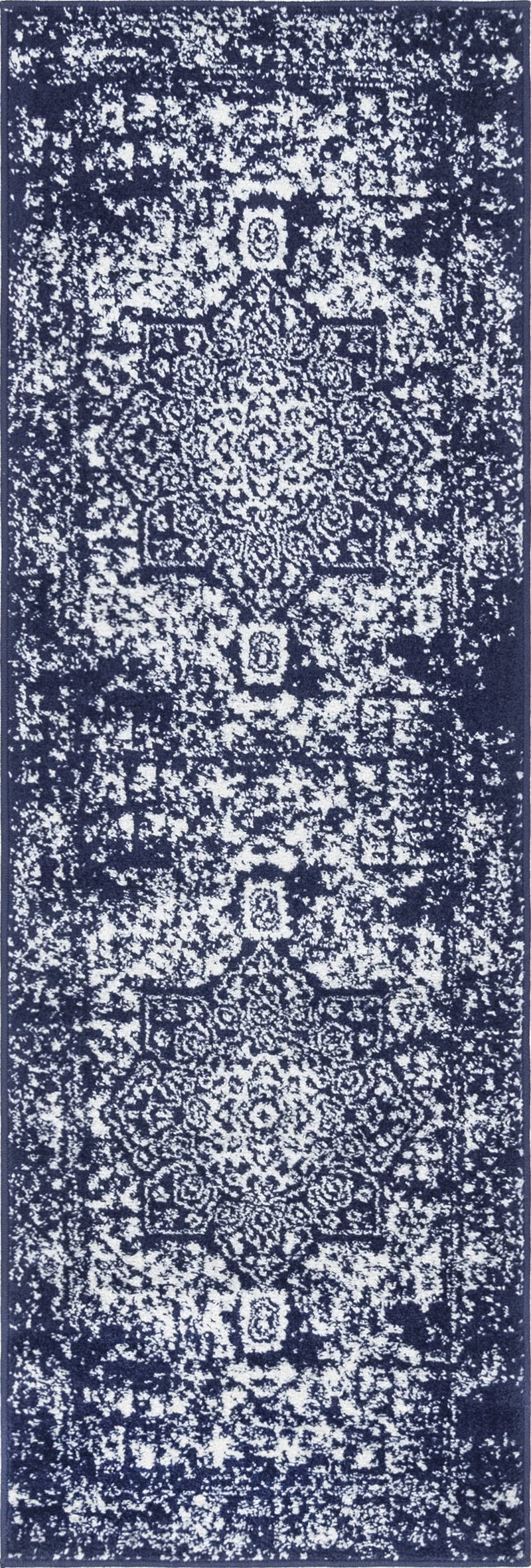 Georgetown Rugs Collection Area Rug - Dupont (Navy Blue) Runner Navy Blue  lifestyle 19