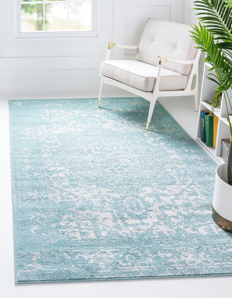 Georgetown Rugs Collection Area Rug - Dupont (Aqua) Rectangle Aqua  lifestyle 2