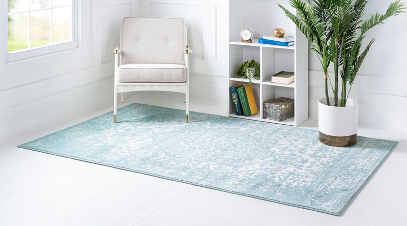 Georgetown Rugs Collection Area Rug - Dupont (Aqua) Rectangle Aqua  lifestyle 3