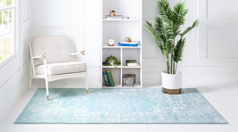 Georgetown Rugs Collection Area Rug - Dupont (Aqua) Rectangle Aqua  lifestyle 4
