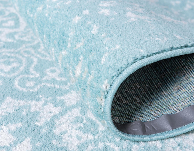 Georgetown Rugs Collection Area Rug - Dupont (Aqua) Rectangle Aqua  lifestyle 7