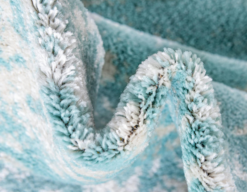 Georgetown Rugs Collection Area Rug - Dupont (Aqua) Rectangle Aqua  lifestyle 8