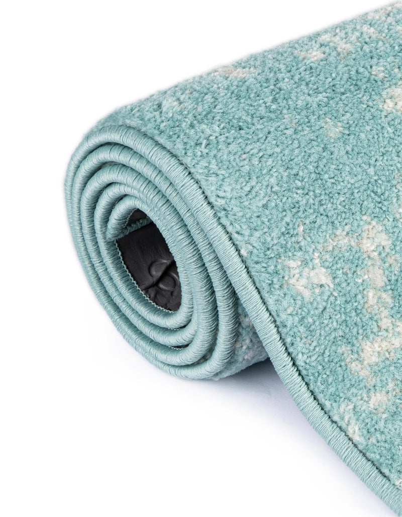 Georgetown Rugs Collection Area Rug - Dupont (Aqua) Rectangle Aqua  lifestyle 11