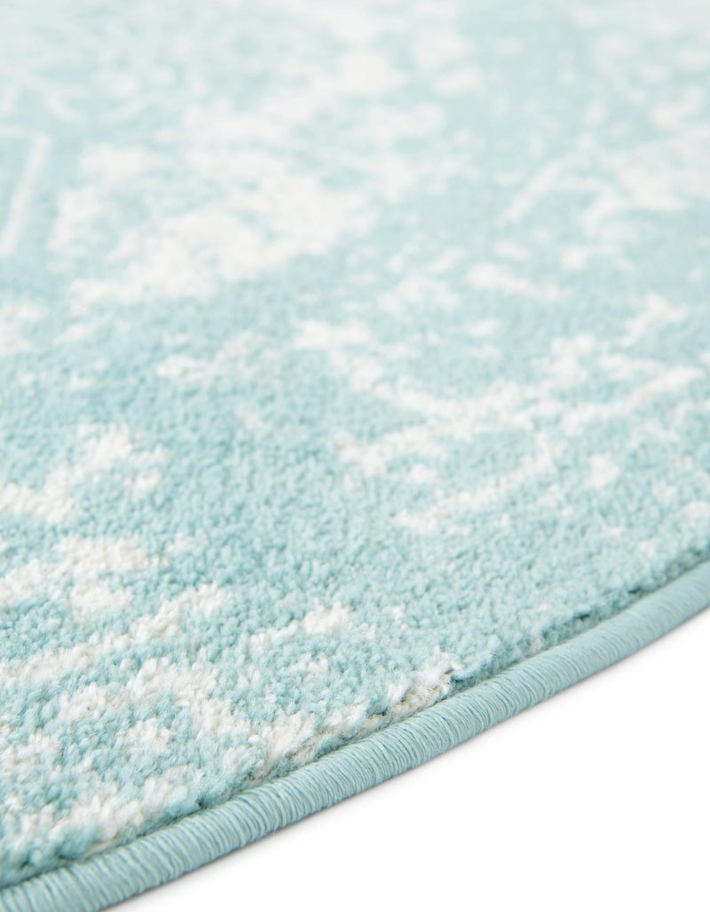 Georgetown Rugs Collection Area Rug - Dupont (Aqua) Round Aqua  lifestyle 45