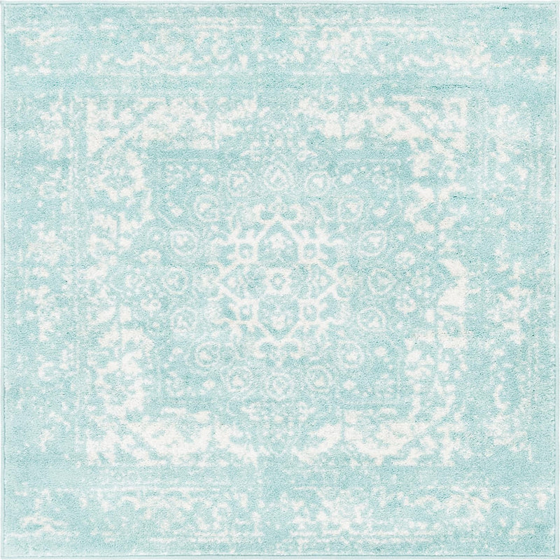 Georgetown Rugs Collection Area Rug - Dupont (Aqua) Square Aqua  lifestyle 12