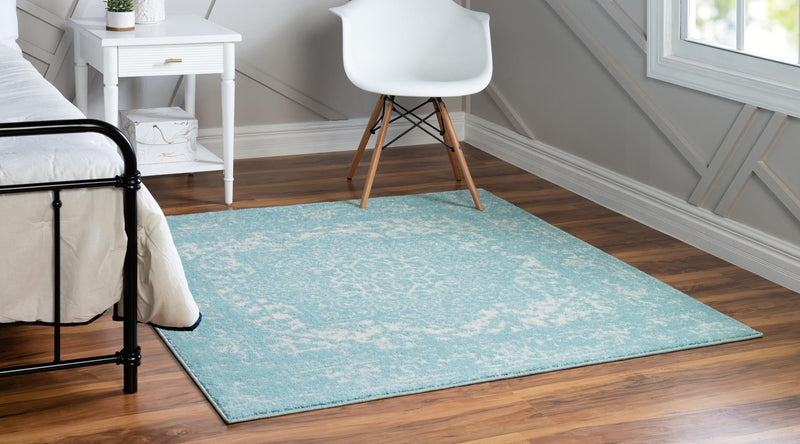 Georgetown Rugs Collection Area Rug - Dupont (Aqua) Square Aqua  lifestyle 22