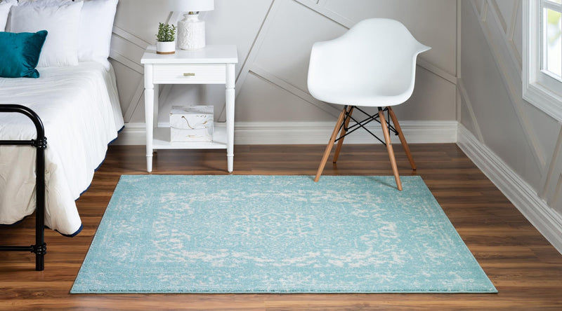 Georgetown Rugs Collection Area Rug - Dupont (Aqua) Square Aqua  lifestyle 27