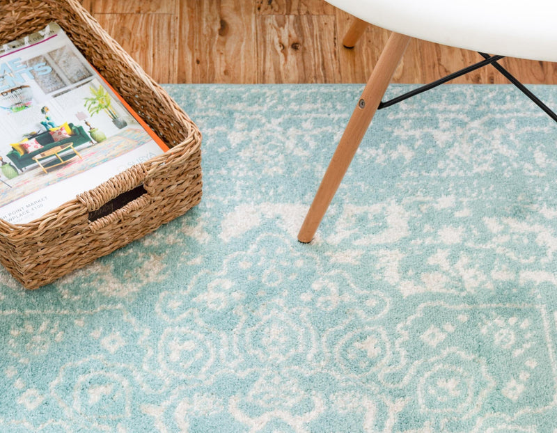 Georgetown Rugs Collection Area Rug - Dupont (Aqua) Oval Aqua  lifestyle 52
