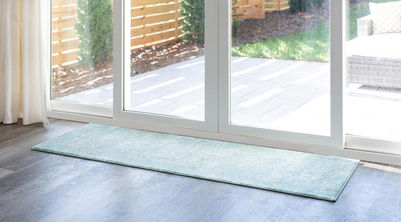 Georgetown Rugs Collection Area Rug - Dupont (Aqua) Runner Aqua  lifestyle 25