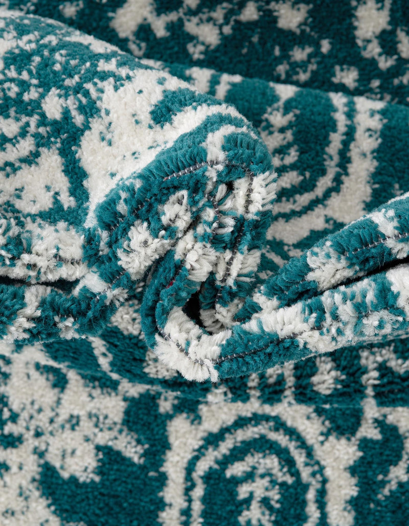 Georgetown Rugs Collection Area Rug - Dupont (Turquoise) Octagon Turquoise  lifestyle 55