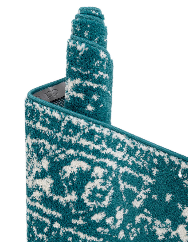 Georgetown Rugs Collection Area Rug - Dupont (Turquoise) Octagon Turquoise  lifestyle 59