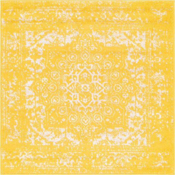 Georgetown Rugs Collection Area Rug - Dupont (Yellow) Square Yellow  lifestyle 12