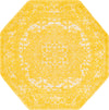 Georgetown Rugs Collection Area Rug - Dupont (Yellow) Octagon Yellow  lifestyle 14