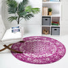 Georgetown Rugs Collection Area Rug - Dupont (Purple) Round Purple  lifestyle 20