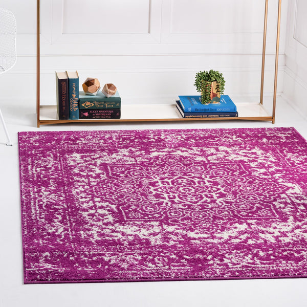 Georgetown Rugs Collection Area Rug - Dupont (Purple) Square Purple  lifestyle 21