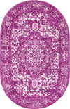 Georgetown Rugs Collection Area Rug - Dupont (Purple) Oval Purple  lifestyle 17
