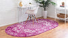Georgetown Rugs Collection Area Rug - Dupont (Purple) Oval Purple  lifestyle 27