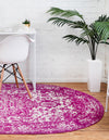 Georgetown Rugs Collection Area Rug - Dupont (Purple) Oval Purple  lifestyle 32