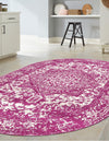 Georgetown Rugs Collection Area Rug - Dupont (Purple) Oval Purple  lifestyle 53