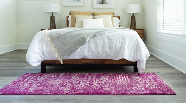 Georgetown Rugs Collection Area Rug - Dupont (Purple) Runner Purple  lifestyle 34