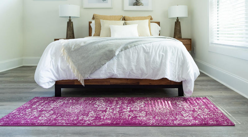 Georgetown Rugs Collection Area Rug - Dupont (Purple) Runner Purple  lifestyle 34