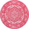 Georgetown Rugs Collection Area Rug - Dupont (Pink) Round Pink  lifestyle 15