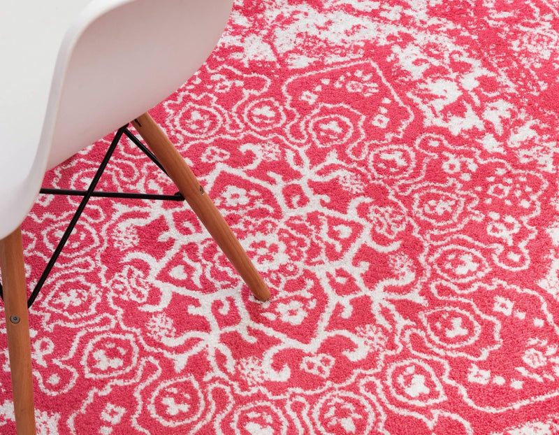 Georgetown Rugs Collection Area Rug - Dupont (Pink) Oval Pink  lifestyle 57