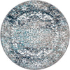 Georgetown Rugs Collection Area Rug - Dupont (Gray) Round Gray  lifestyle 16