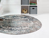 Georgetown Rugs Collection Area Rug - Dupont (Gray) Round Gray  lifestyle 26