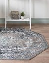 Georgetown Rugs Collection Area Rug - Dupont (Gray) Octagon Gray  lifestyle 34