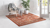 Copenhagen Dahlia Collection Area Rug -  Nørrebro Square Brick Red  lifestyle 73