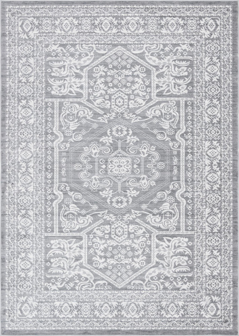 Charleston Elegance Collection Area Rug - Harborview Rectangle Gray  lifestyle 4