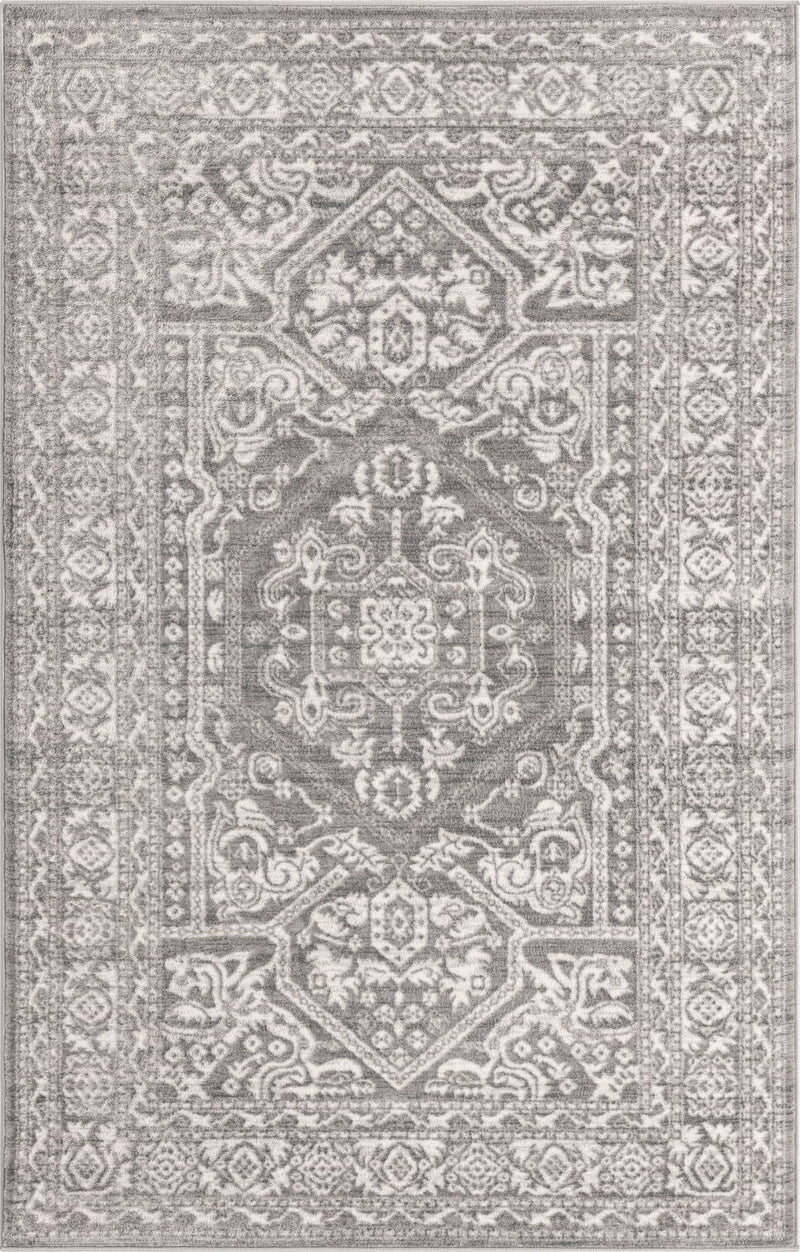 Charleston Elegance Collection Area Rug - Harborview Rectangle Gray  lifestyle 2