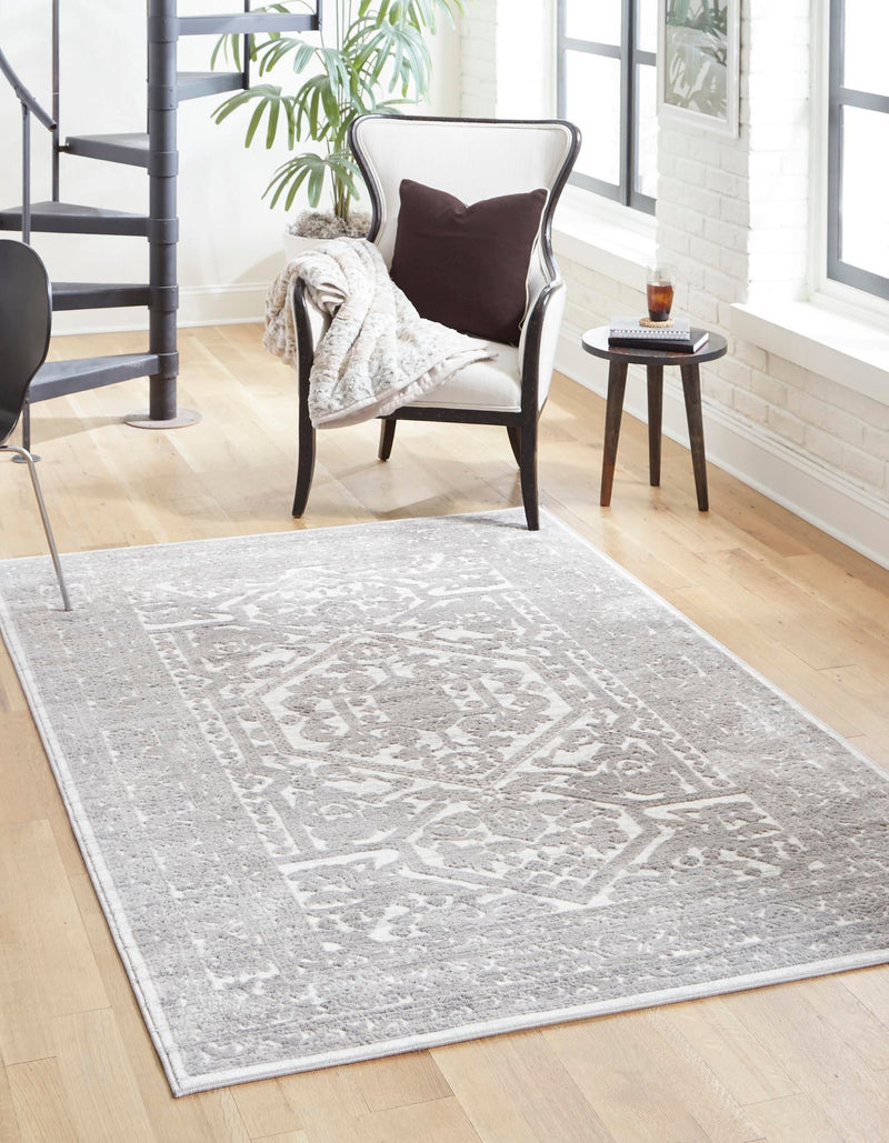 Charleston Elegance Collection Area Rug - Harborview Rectangle White  lifestyle 6