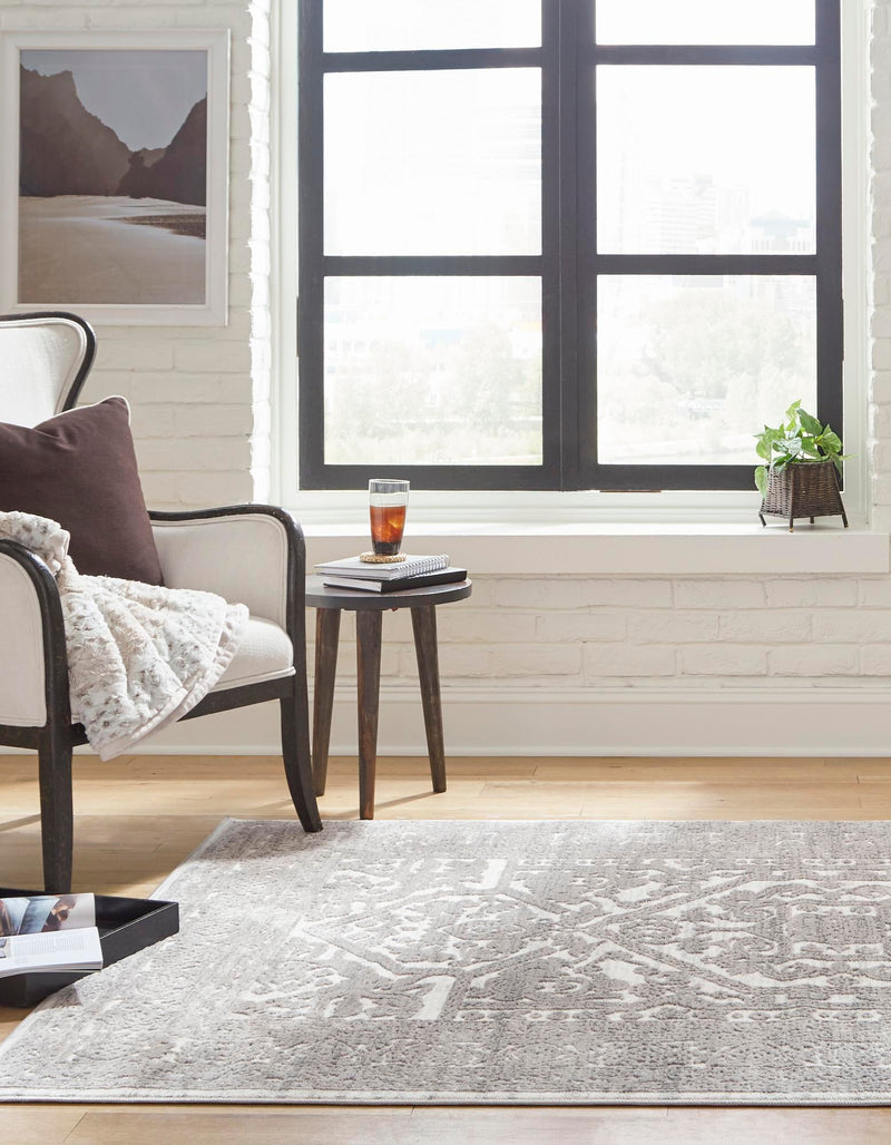 Charleston Elegance Collection Area Rug - Harborview Rectangle White  lifestyle 9