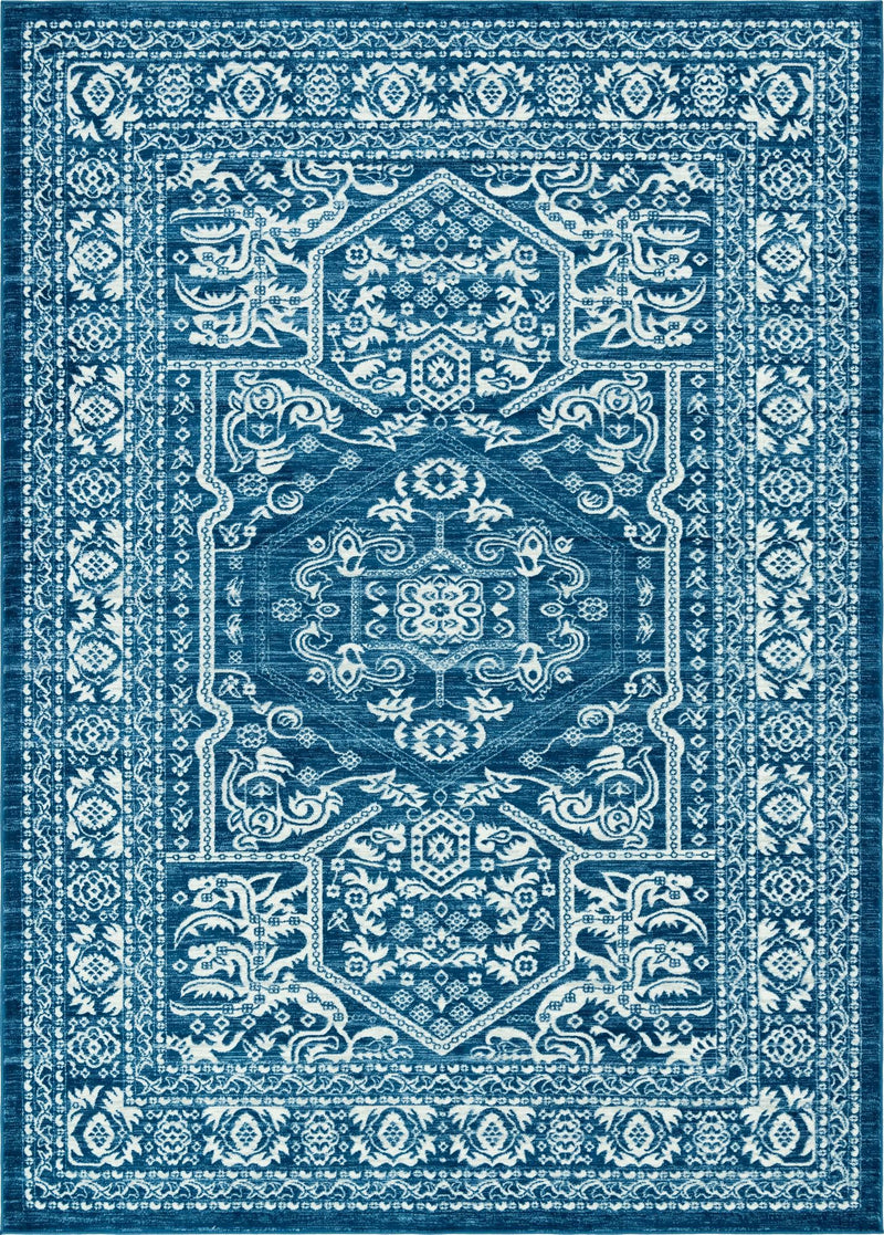 Charleston Elegance Collection Area Rug - Harborview Rectangle Blue Main