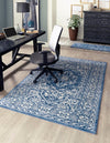 Charleston Elegance Collection Area Rug - Harborview Rectangle Blue  lifestyle 4
