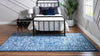 Charleston Elegance Collection Area Rug - Harborview Rectangle Blue  lifestyle 10