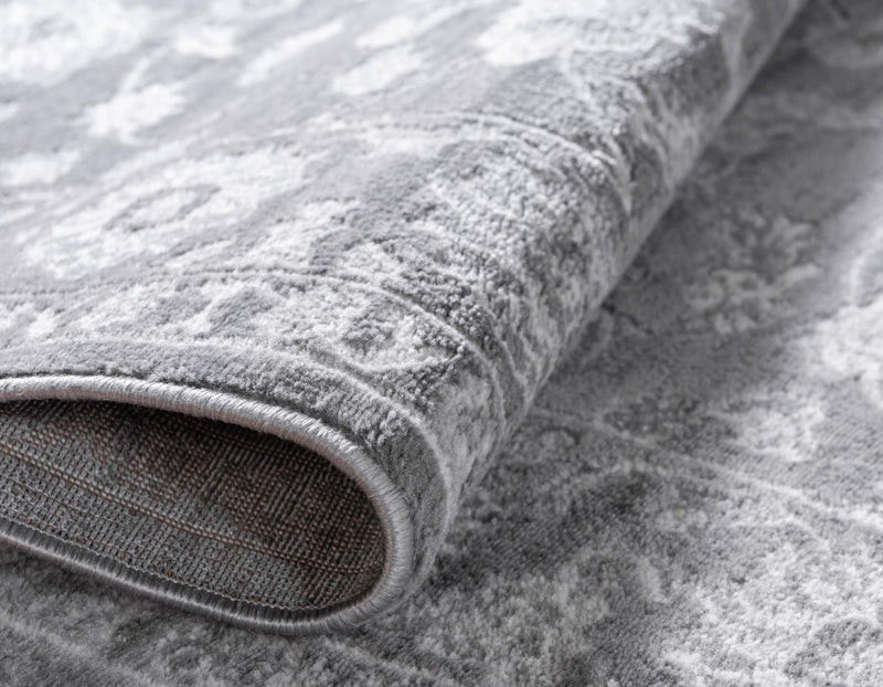 Charleston Elegance Collection Area Rug -  Seaport (Gray) Rectangle Gray  lifestyle 17