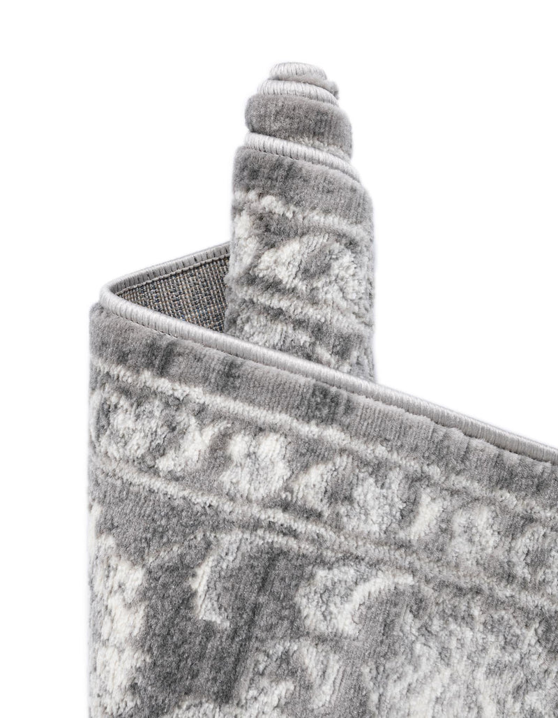 Charleston Elegance Collection Area Rug -  Seaport (Gray) Rectangle Gray  lifestyle 21
