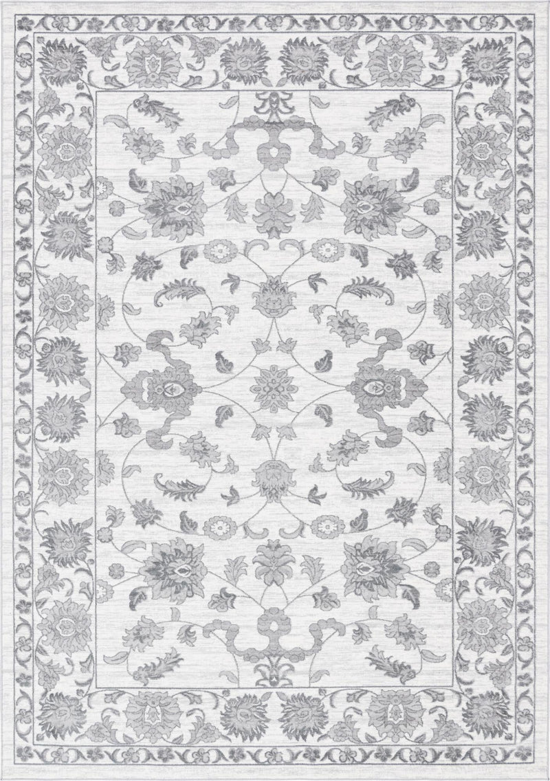Charleston Elegance Collection Area Rug -  Seaport (white Gray) Rectangle white Gray Main