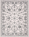 Charleston Elegance Collection Area Rug -  Seaport (white Gray) Rectangle white Gray  lifestyle 2