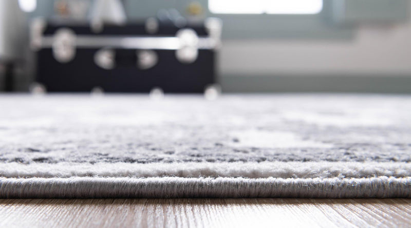 Charleston Elegance Collection Area Rug -  Seaport (white Gray) Rectangle white Gray  lifestyle 11