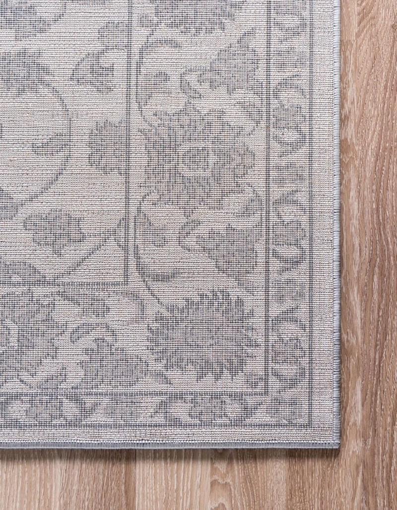 Charleston Elegance Collection Area Rug -  Seaport (white Gray) Rectangle white Gray  lifestyle 16