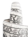 Charleston Elegance Collection Area Rug -  Seaport (white Gray) Rectangle white Gray  lifestyle 11