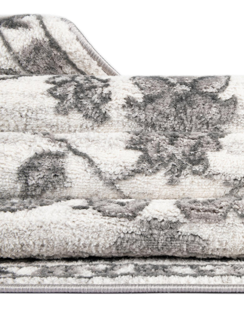 Charleston Elegance Collection Area Rug -  Seaport (white Gray) Rectangle white Gray  lifestyle 14