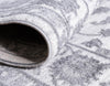 Charleston Elegance Collection Area Rug -  Seaport (white Gray) Round white Gray  lifestyle 39